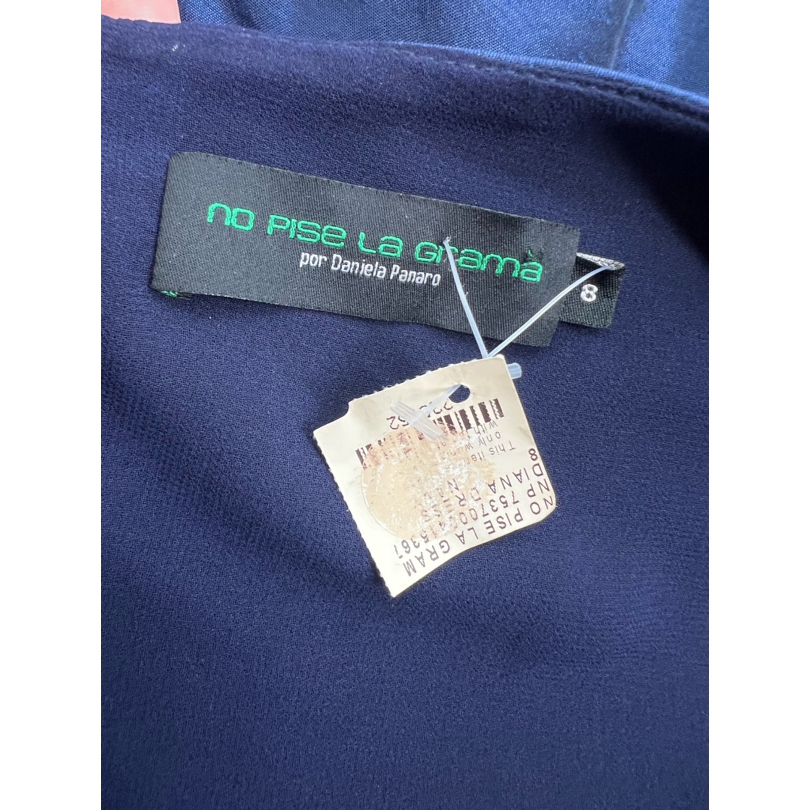 No Pise La Grams Diana Dress Blue Sz 8 Nwt — image 5 of 8